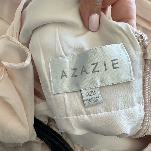 Azazie Suneeta Bridesmaid Dress Rose Petal Size A20 - Picture 3 of 3